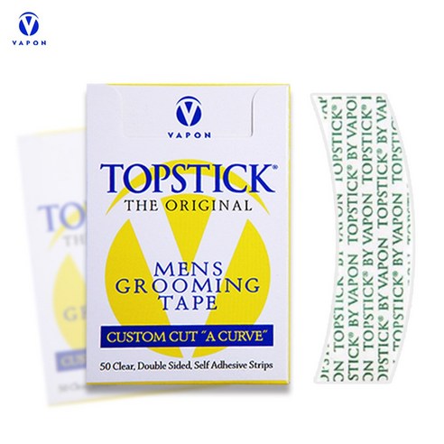 탑스틱 라운드형 가발테이프 50매입/2개, 무색, 2개