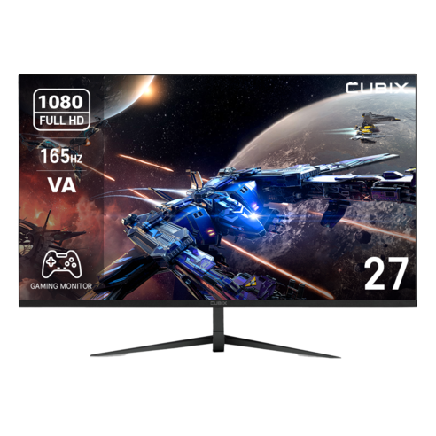 큐빅스 CX270F165 게이밍 165Hz 27인치 모니터 FHD 광시야각 HDR 틸트 와이드 모니터암 사용가능, CX270F165(일반)