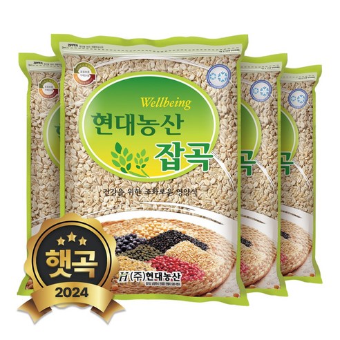 현대농산 국산 압맥 4kg (1kgx4봉), 4개