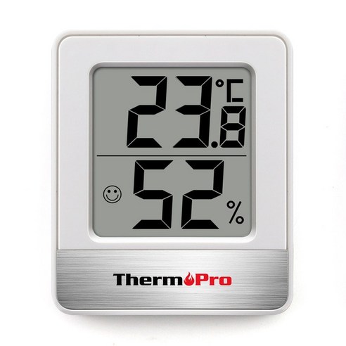 ThermoPro-TP49 디지털 온도계 습도계 실내 기상 관측 가정용 미니 실내 온도계 온도 습도 모니터, 화이트 휴비딕디지털탕온계 Best Top5