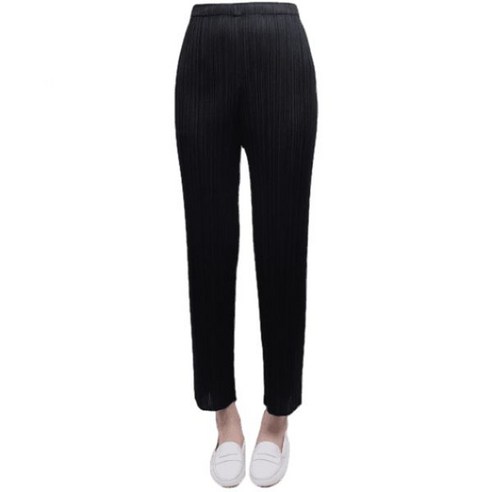 이세이미야케 22FW 여성 플리츠플리즈 스트레이트 팬츠 블랙 JF111 15