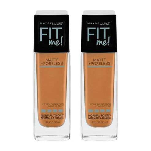 메이블린 핏 미! 매트+ 포어리스 파운데이션 30ml, Toffee, 2개
