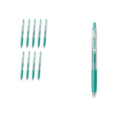 파이롯트 쥬스 젤잉크펜 0.5mm LJU-10EF, 메탈릭그린, 50개