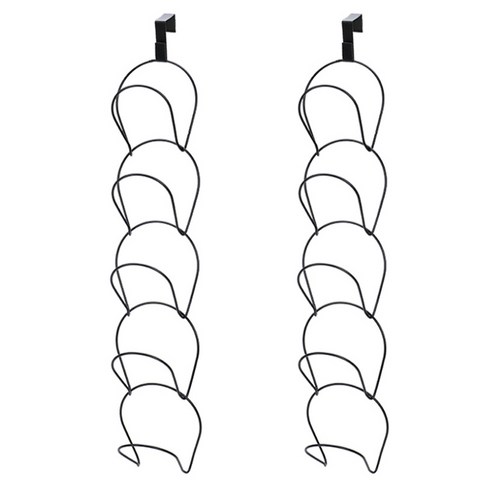 마벨인홈 생활편리 간편 모자걸이 가방 행거 후크, 2세트, 블랙