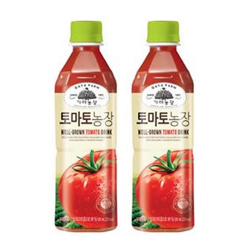 가야농장 토마토농장 PET, 500ml, 2개