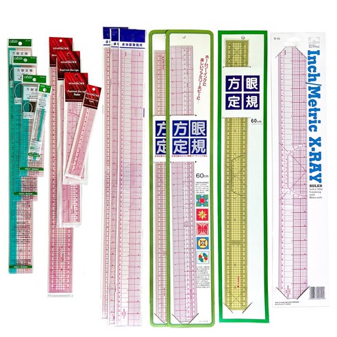 쏘잉스타 각종 그레이딩자 모음 방안자 30cm자 60cm그레이딩자 cm전용자 cm/inch겸용자, 60cm그레이딩자(cm.inch겸용), 1개