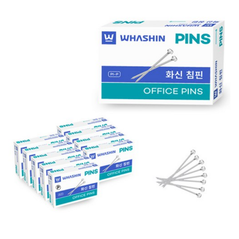화신 침핀 실버, 190개입, 10개