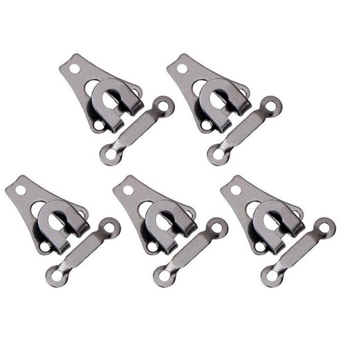 5pcs 금속 바지 패스너 허리 조임쇠 걸쇠 의류 공예 고정 도구 브래지어 후프 액세서리, 스타일 4 회색 평면, 작은, 구리