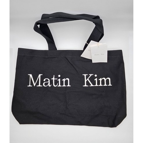 [정품] 마뗑킴 로고 에코백 인 블랙 토트백 MATIN KIM ECOBAG