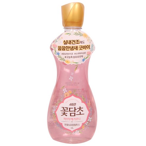 샤프란 꽃담초 섬유유연제 연꽃, 1개, 1L