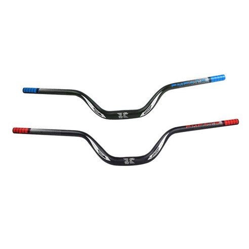 2 X 산악 자전거 핸들바 31.8mm 엑스트라 롱 라이저 바, 720mm 780mm., 알루미늄 합금, 빨강 + 블루