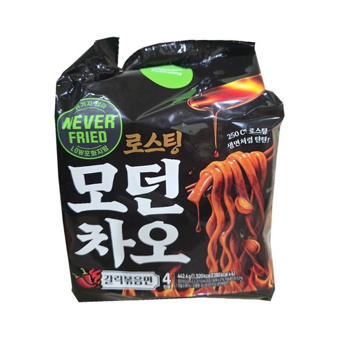 풀무원 로스팅 모던차오 갈릭볶음면 442.4g, 1개