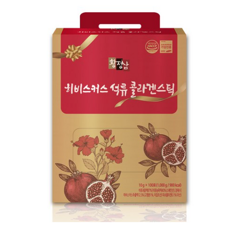 황정삼 히비스커스 석류 콜라겐 스틱, 10g, 100개