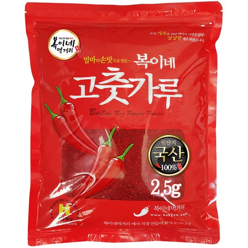 국산 햇고추가루 보통맛 김치/김장용, 2.5kg, 1개