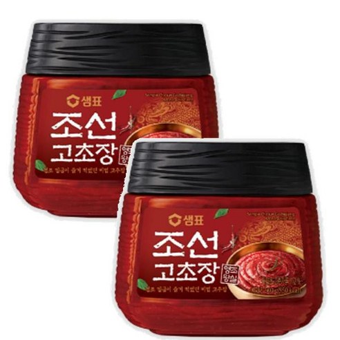 조선고추장 샘표 조선고초장 맛있는 덜매운 고추장 500g, 2개 Best Top5