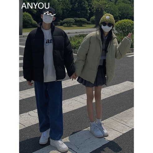 남녀공용경량패딩 추천상품 ANYOU 남녀공용 커플코트 바람막이 하이넥 경량패딩 소개