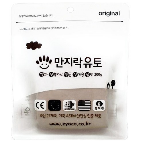 이야코 만지락 소프트 유토 200g, 4개