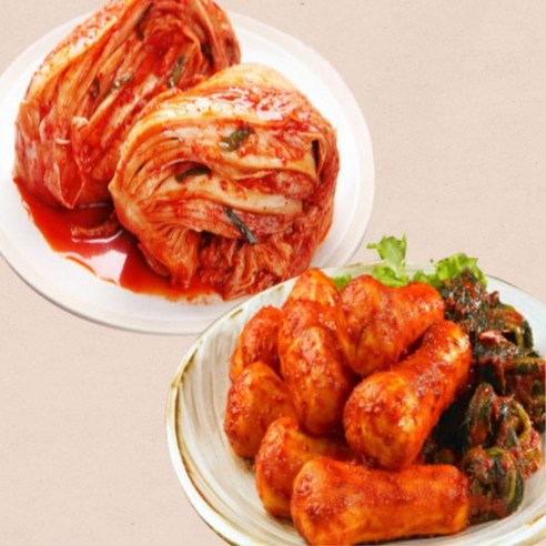 청량산봉화김치 포기김치5kg국내산+총각김치5kg, 없음, 5000g