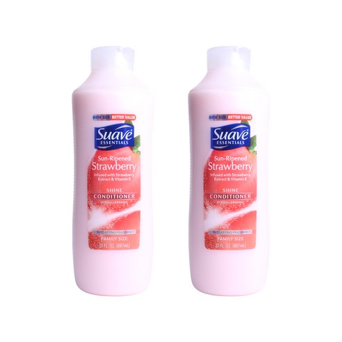 수아브 에센셜 샤인 컨디셔너 스트로베리, 887ml, 2개