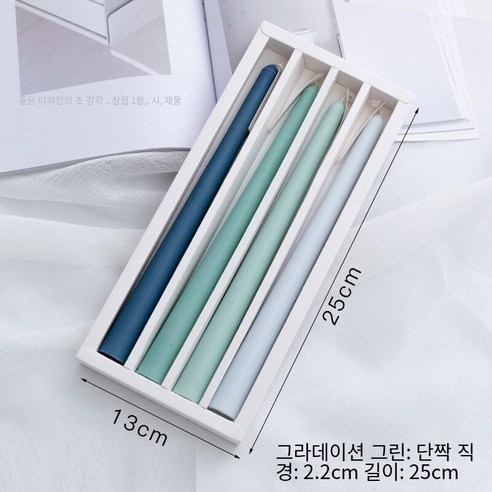 프랑스어 클래식 아로마 테라피 촛대 장식 장식 가게 바 식탁 장식 유럽 레트로 향수 촬영 소품, 그라디언트그린(바다숲), 하나