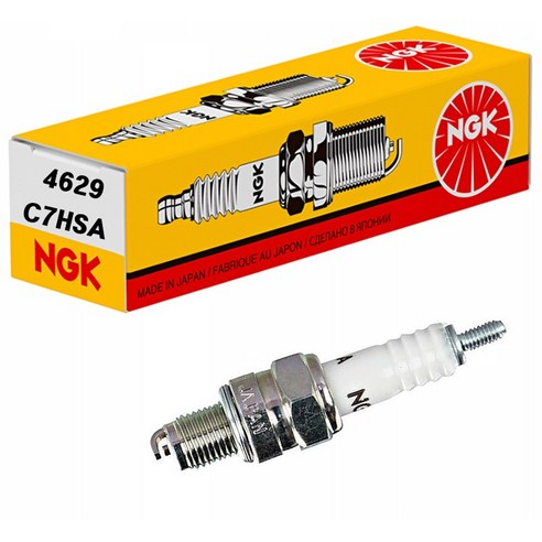 NGK SPARK PLUG 스파크 플러그 점화플러그 오토바이 스쿠터 바이크 모터사이클 CT CA DYM SU125 AT125R FC 미니젯 마이더스 4629 # 플러그 C7HSA, 1개