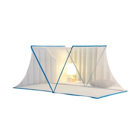 [XIG] 접이식 모기장 접이식 침대 캐노피 휴대용 모기 방지 커버 기숙사용 그물 텐트, 하나, 190x100x80cm