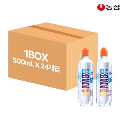 파워오투 오렌지 레몬향, 500ml, 24개