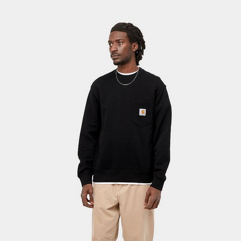 Carhartt 칼하트 남녀공용 포켓로고 스웨트셔츠 5컬러 S-XL 남자맨투맨 여자맨투맨