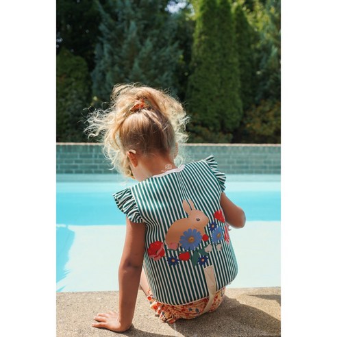 Konges Slojd 콩제슬래드 구명조끼 베스트 어린이 스윔 물놀이 직구 아기 유아, 4-6세, F