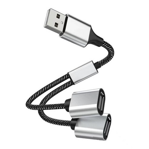 usb 허브 USB 3.0 멀티 휴대용 편리한 c type hub 듀얼 포트 스플리터 어댑터 otg 노트북 컴퓨터 액세서리 확장, 2 USB