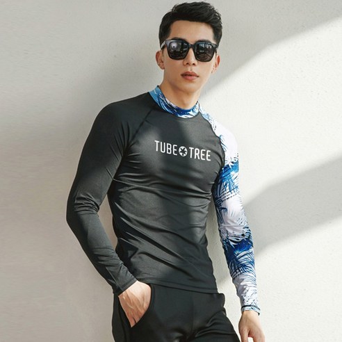 SOMMYBO 모리스 남성용 래쉬가드 상의