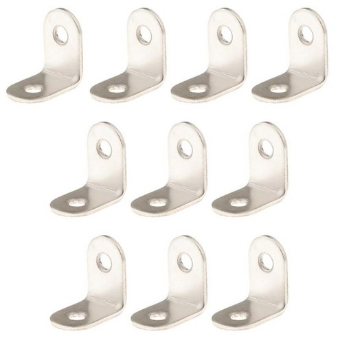 10pcs 코너 L 브래킷 코너 직각 브래킷 패스너-대형 - 125x125x20mm, 25x25x16mm, 설명, 스틸