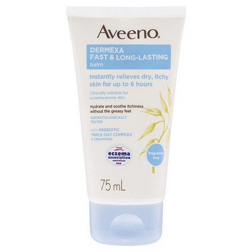 Aveeno 아비노 더멕사 패스트 롱 라스팅 밤 75ml Dermexa Fast Long Lasting Balm, 1개