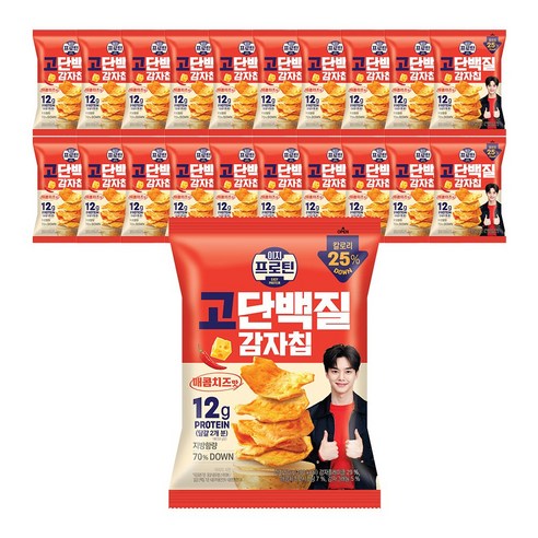 이지프로틴 고단백질 감자칩 매콤치즈맛 프로틴칩, 8개, 50g