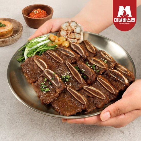 [마녀바스켓] 초이스등급(미국산) 양념LA갈비 1kg, 1개