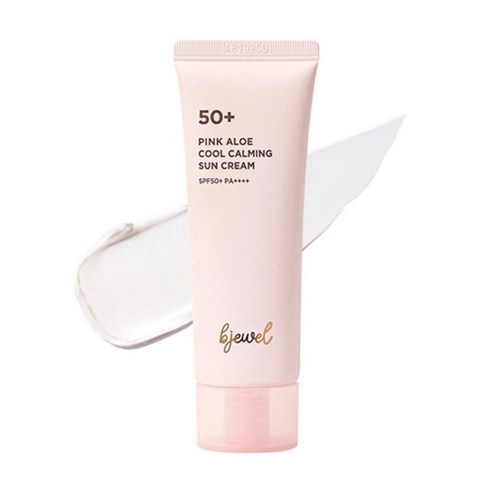 비주얼 핑크알로에 쿨카밍 선크림 SPF50+ PA++++, 40ml, 3개