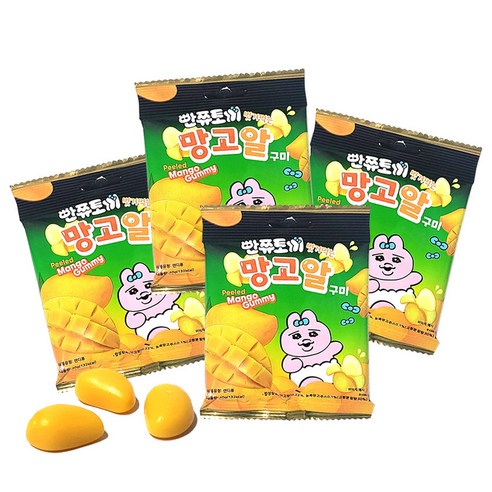 빤쮸토기 벗겨먹는 망고알 구미, 2개, 40g