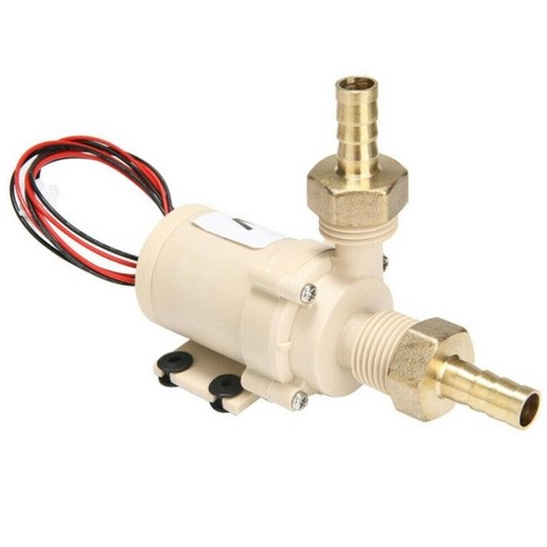 12V 브러시리스 고온 방지 방수 히터 태양열 온수 펌프 1/2 외부 나사|펌프|, 1개, Golden