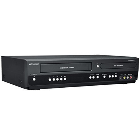 Emerson ZV427EM5 DVD/VCR 콤보 DVD 녹음기 및 HDMI 1080p DVD/VHS 프로그레시브 스캔 비디오 출력 5스피드 최대 6시간 녹화