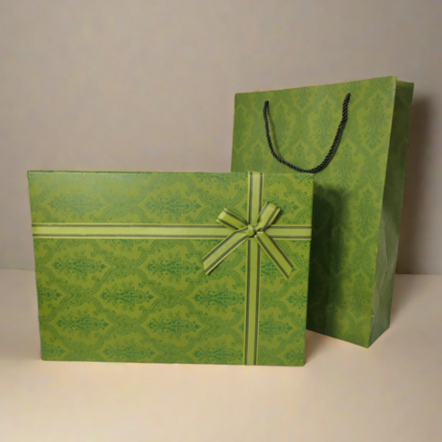 쬬린 특별한 리본 선물 포장박스+쇼핑백, 1개