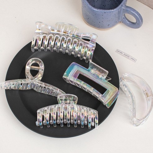 루즈루나 오로라 투명 헤어 집게핀