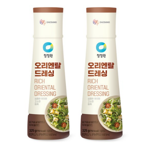 유니크앤몰 청정원 오리엔탈드레싱325g 드레싱, 325g, 2개