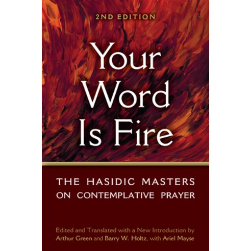 (영문도서) Your Word Is Fire: The Hasidic Masters on Contemplative Prayer Paperback, Jewish Lights Publishing