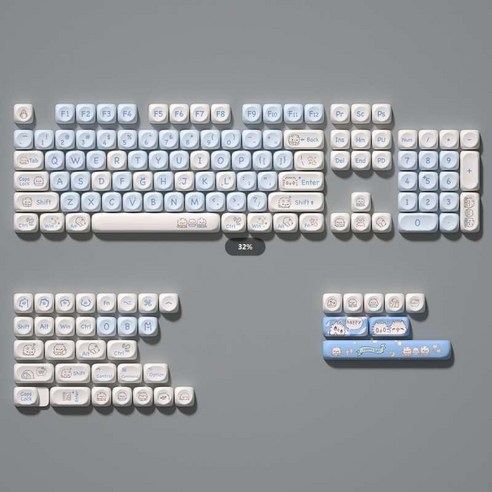 귀여운 크리스탈 투명 PC 키보드 키캡 – 레트로 커스텀 PBT, MOA-키티백 스타일 키티키캡 귀여운 크리스탈 투명 PC 키보드 키캡 – 레트로 커스텀 PBT, MOA-키티백 스타일 키티키캡