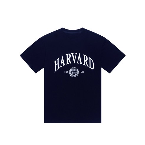 [정품] 하버드 티셔츠 SERIF ARCH T-SHIRT(NAVY)