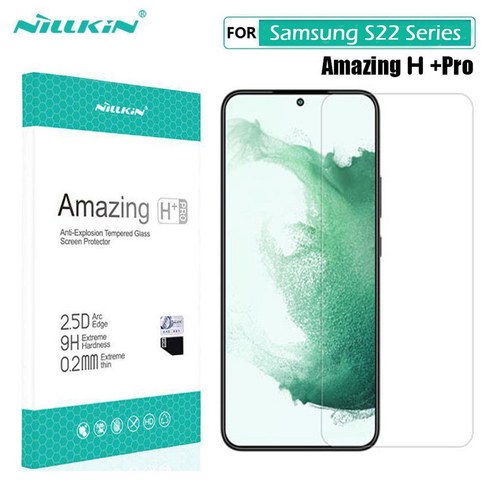 For 삼성 갤럭시 S22 화면 보호 필름 Nillkin Amazing H+Pro 0.2MM 강화 유리 화면 보호 필름 for 삼성 S22+ S22 Plus 유리