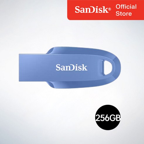 샌디스크코리아 공식인증정품 USB메모리 Ultra Curve 울트라 커브 USB 3.2 CZ550 256GB 네이비블루, 256기가