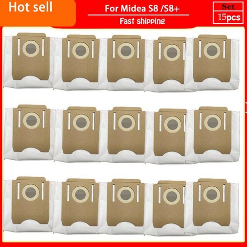 청소기 부품 예비 로봇 진공 교체용 Midea s8 플러스용 헤파 필터 걸레 소모품 포, 15개
