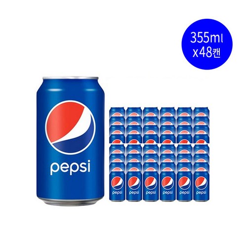 롯데칠성음료 펩시 콜라캔 업소용, 355ml, 48개