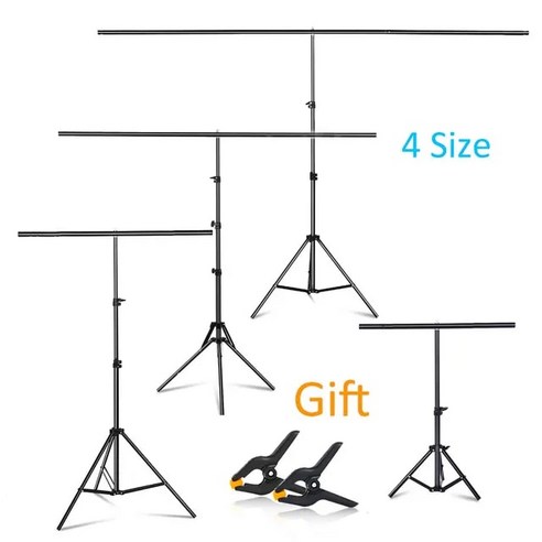 포토존 프레임 인스타그램 꾸미기 거치대 크리스마스 웨딩 사진 스튜디오 모양 배경 스탠드 지원 시스템 키트 비디오 크로마 키 그린 스크린 포함, 1.50x68CM  New Background stan